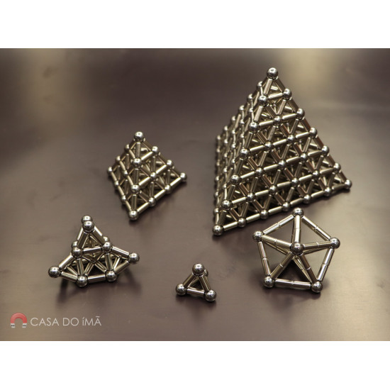 Pirâmide Magnética de Neodímio - 155 peças Pirâmide Magnética de Neodímio - 155 peças